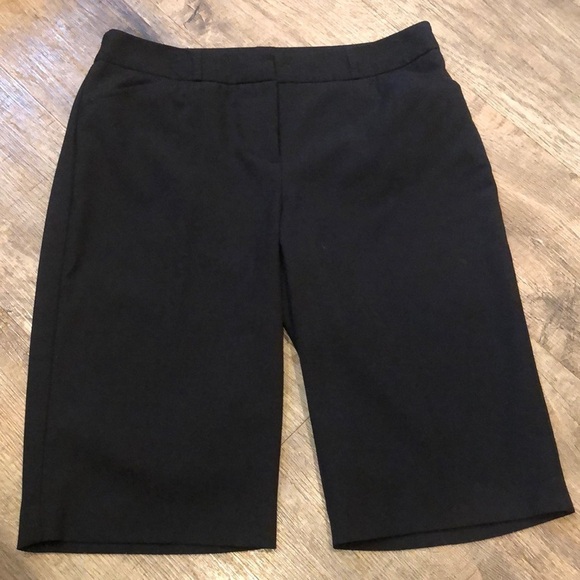 Worthington Pants - Worthington Stretch Black Bermuda Shorts‎